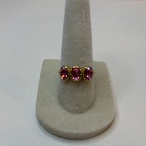 Pink Morganite Adjustable Gold Ring